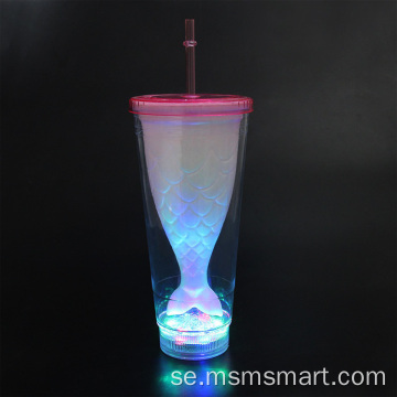 shisha bärbar vattenpipa kopp med led-ljus
